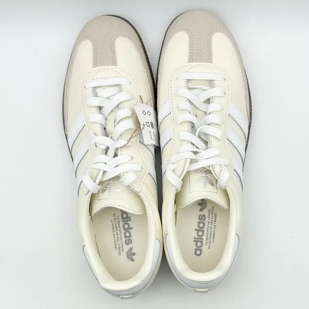 ADIDAS Womens Samba OG Wonder Alumina Sneakers Size 11 Off-White Tan NWT NWOB